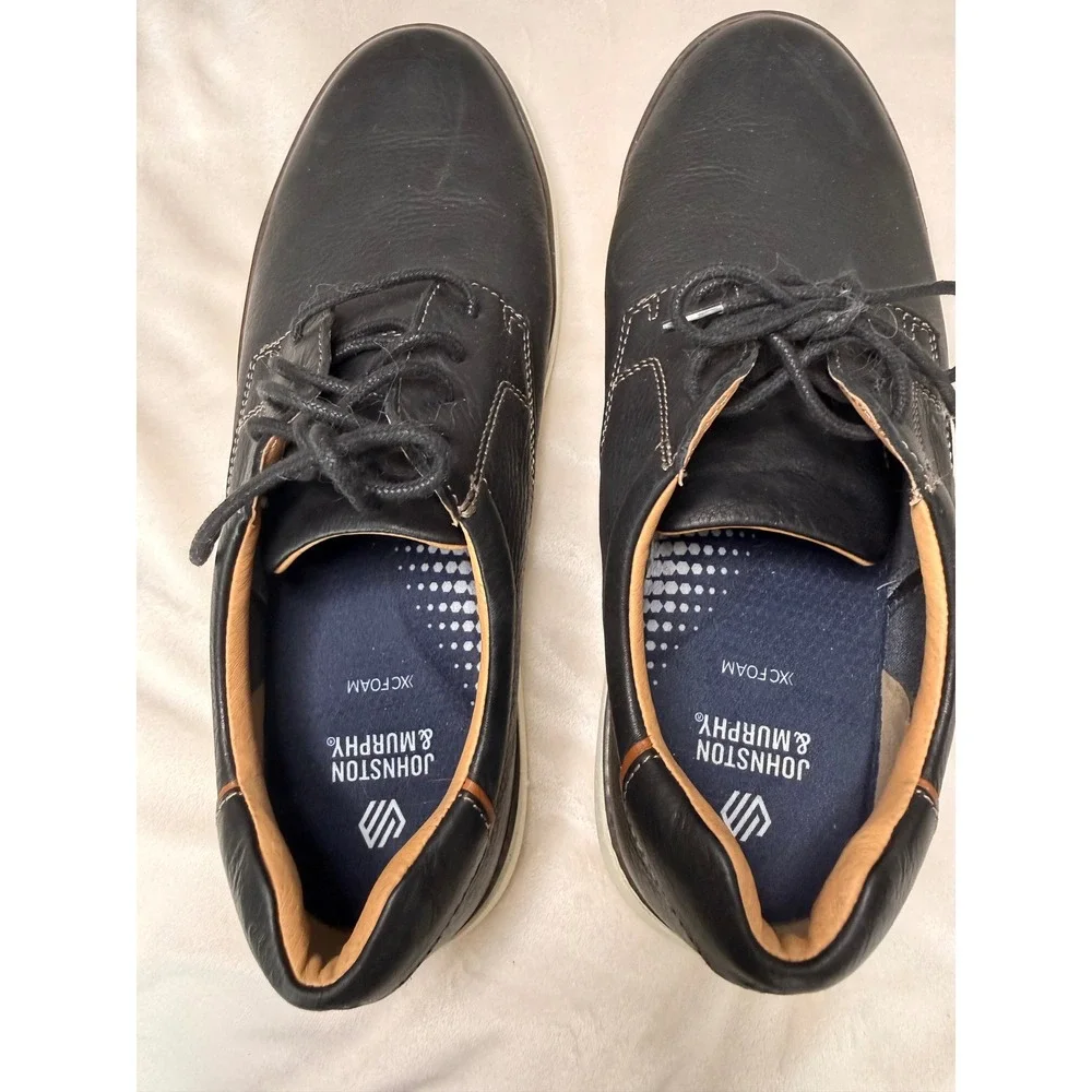 Johnston & Murphy McGuffey 2 Plain Toe Derby Sneakers Black Size 11